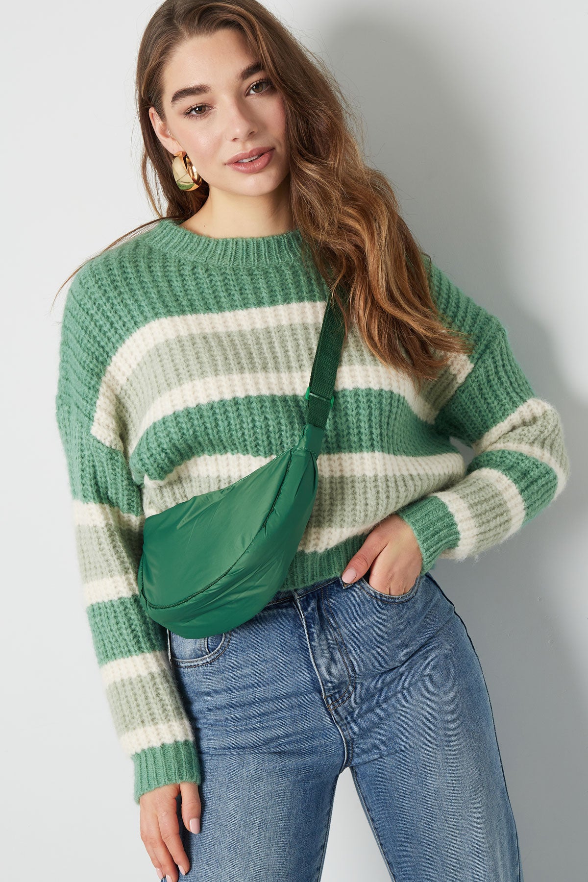 Borsa a tracolla mezzaluna