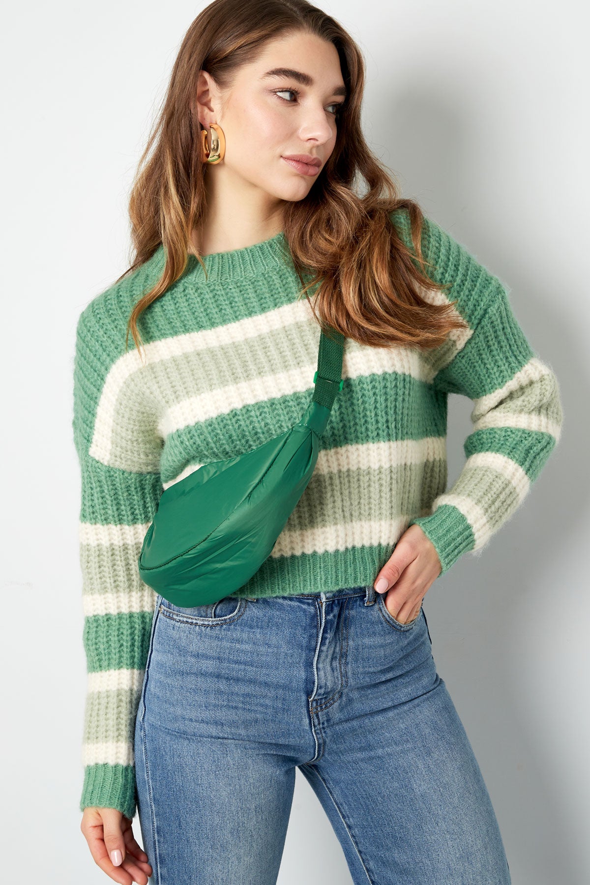 Borsa a tracolla mezzaluna