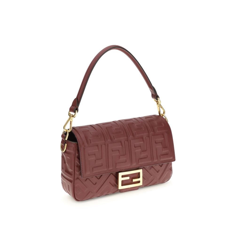 Fendi Borsa In Pelle Bordeaux
