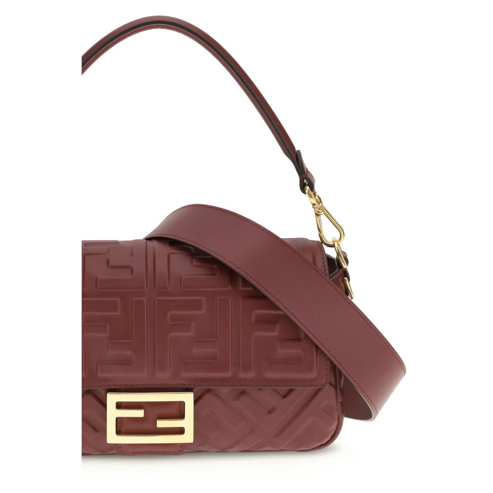 Fendi Borsa In Pelle Bordeaux