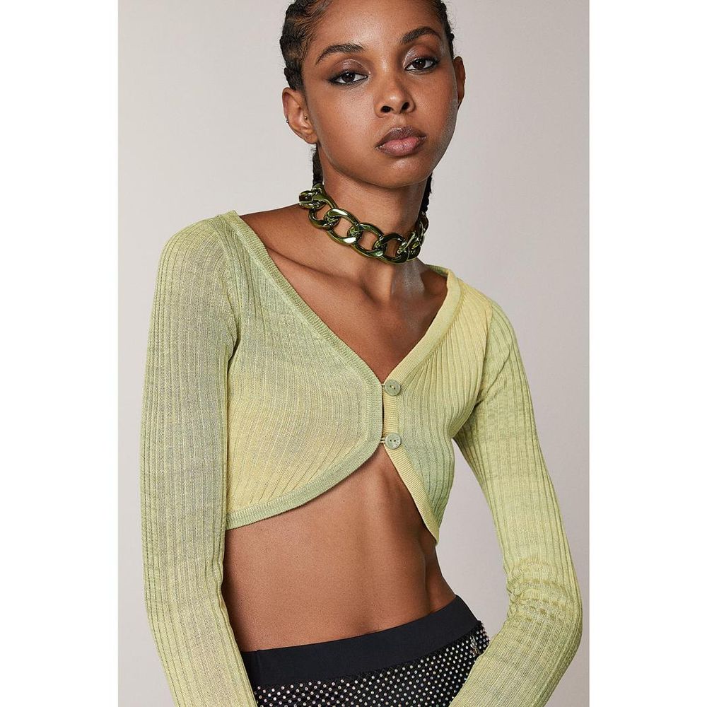 Patrizia Pepe Yellow Viscose Tank Tops