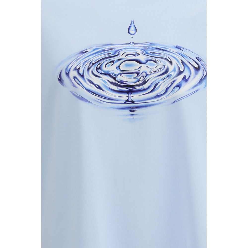 Casablanca Blue Cotton T-Shirt