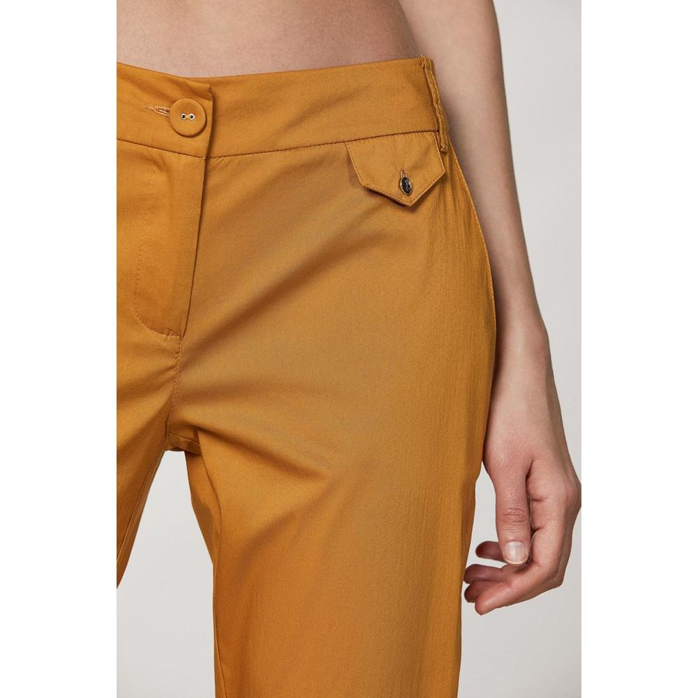 Patrizia Pepe Natural Cotton Casual Pants