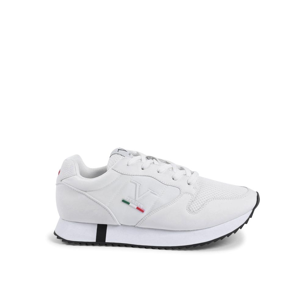 19V69 Italia Weiße Sportschuhe aus Kunstleder