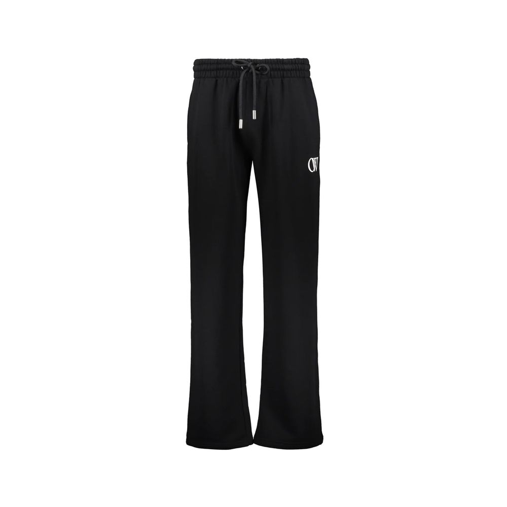 Off-White Black Cotton Athletic Pants