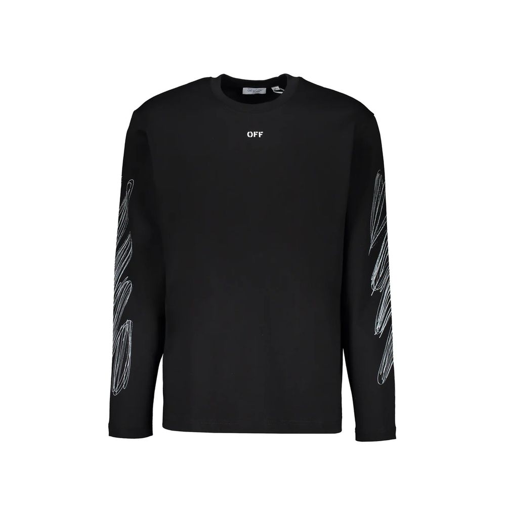Off-White Black Cotton T-Shirt