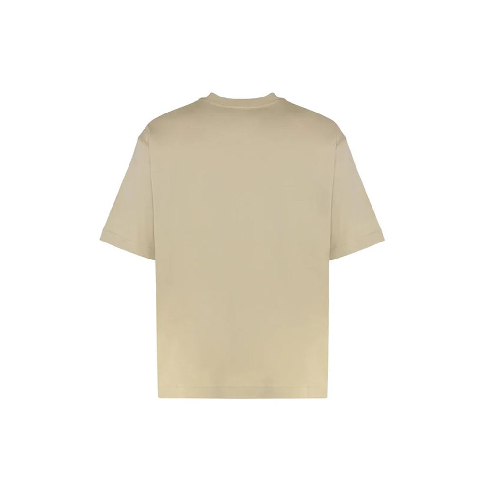 Off-White Beige Cotton T-Shirt