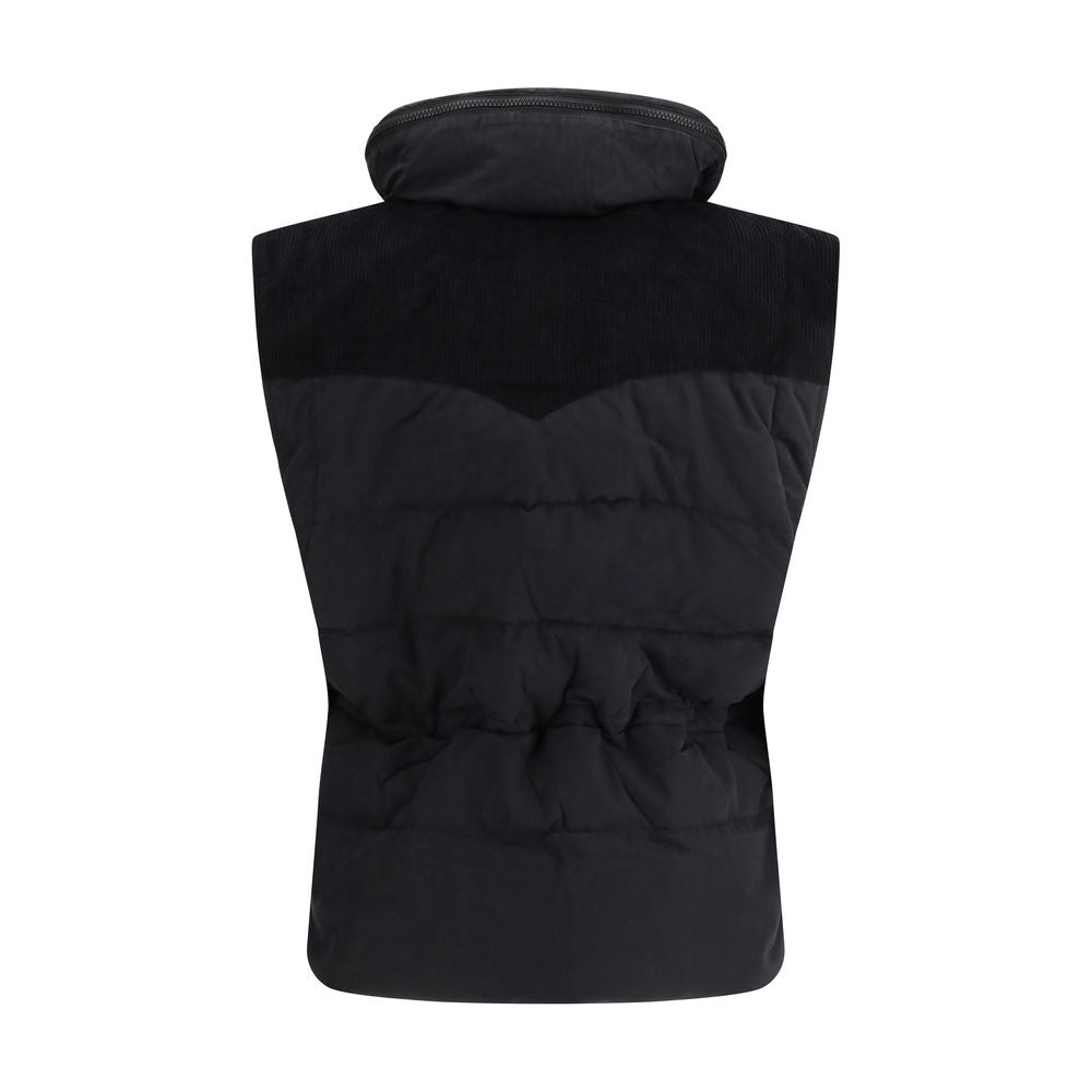 Marant Etoile Black Polyamide Sleeveless Jacket