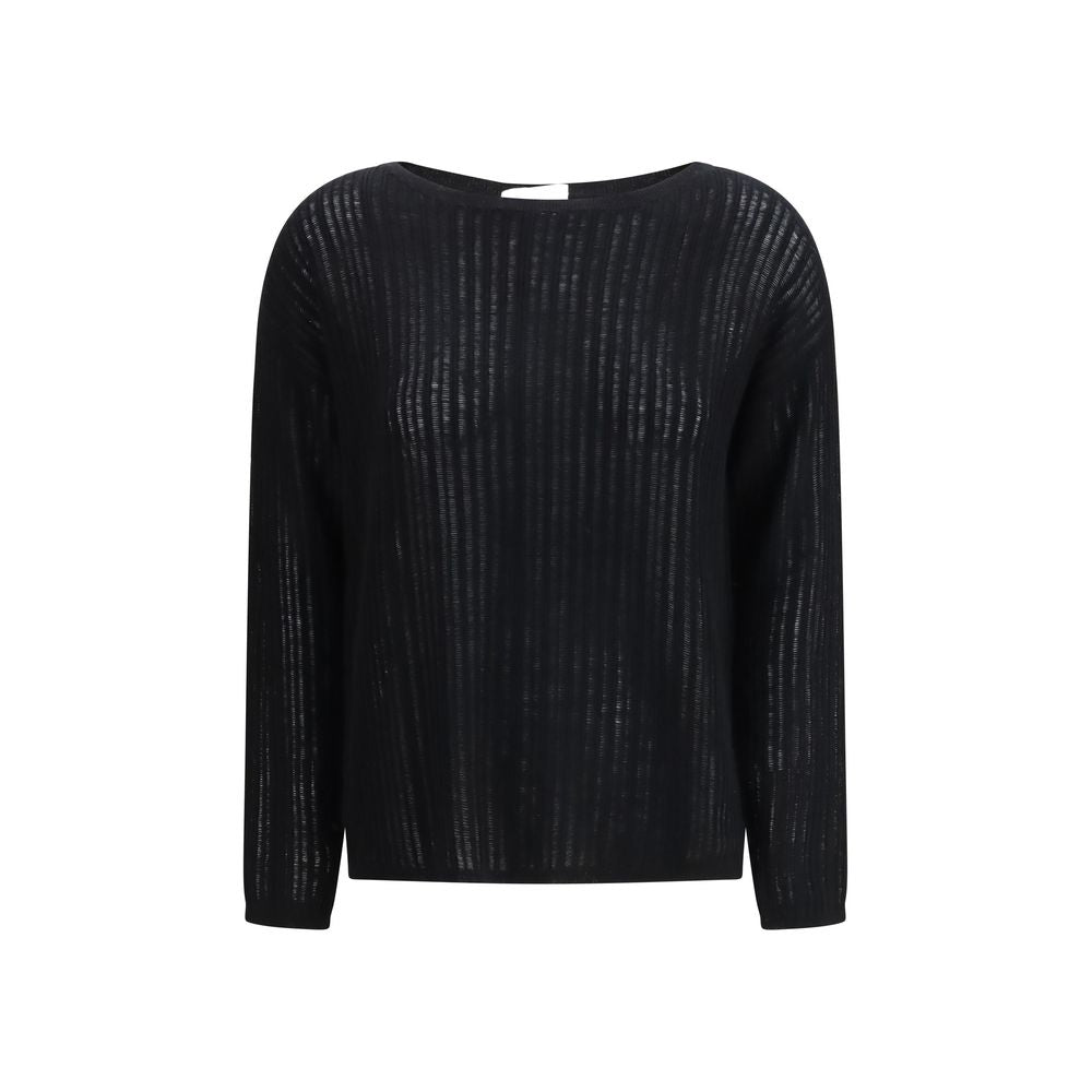 Allude Black Cashmere Sweater