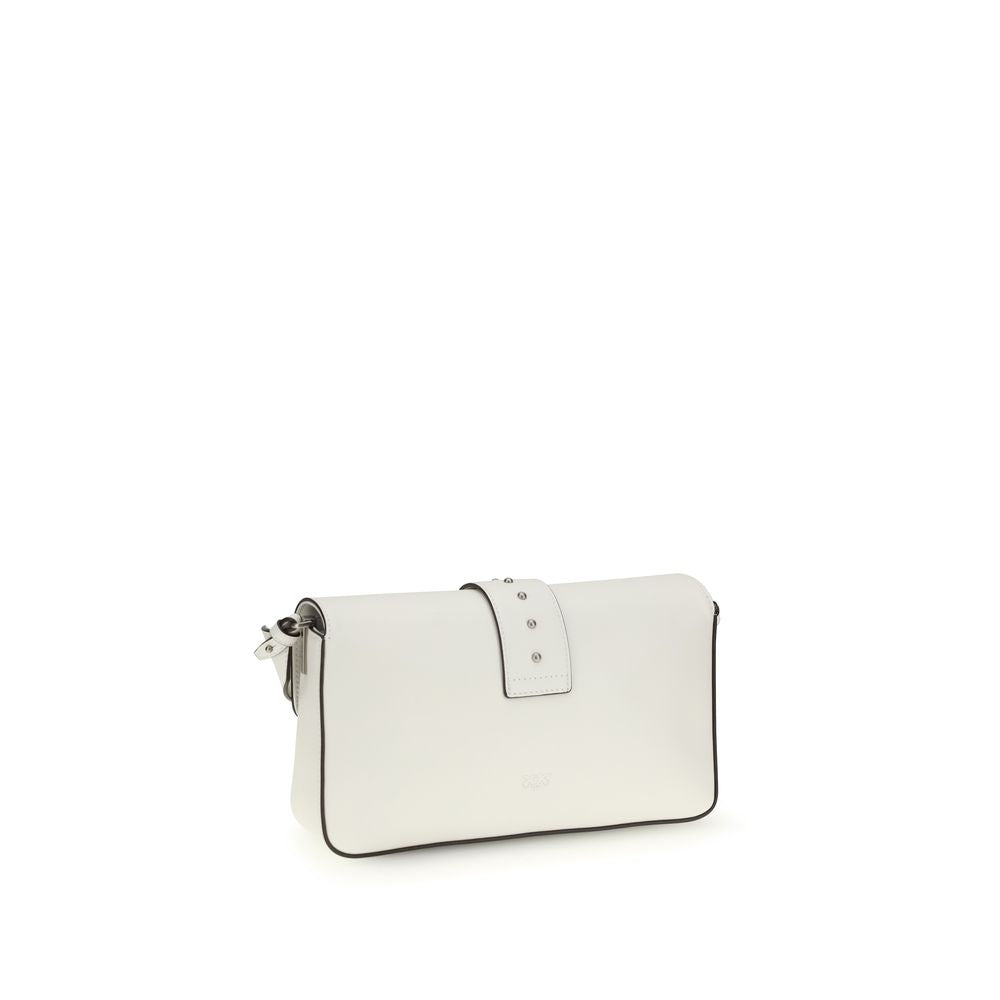 PINKO White Leather Shoulder Bag