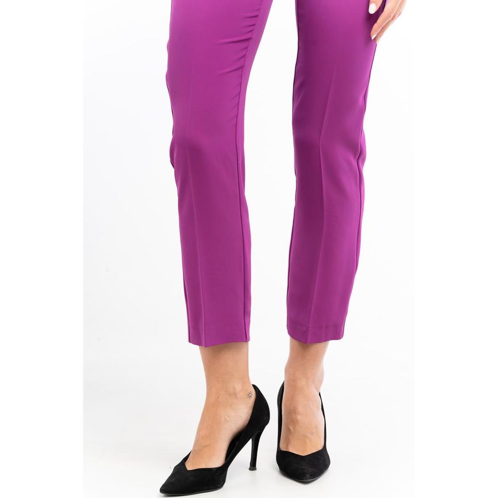 Patrizia Pepe Purple Polyester Pants