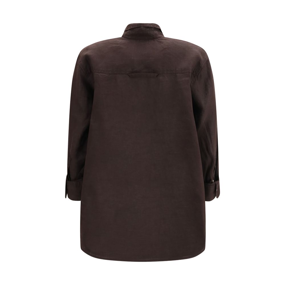 Citizens of Humanity Brown Linen Blouse