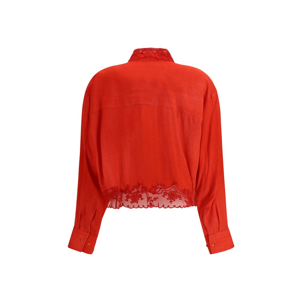 Ermanno Scervino Multicolor Cotton Blouse