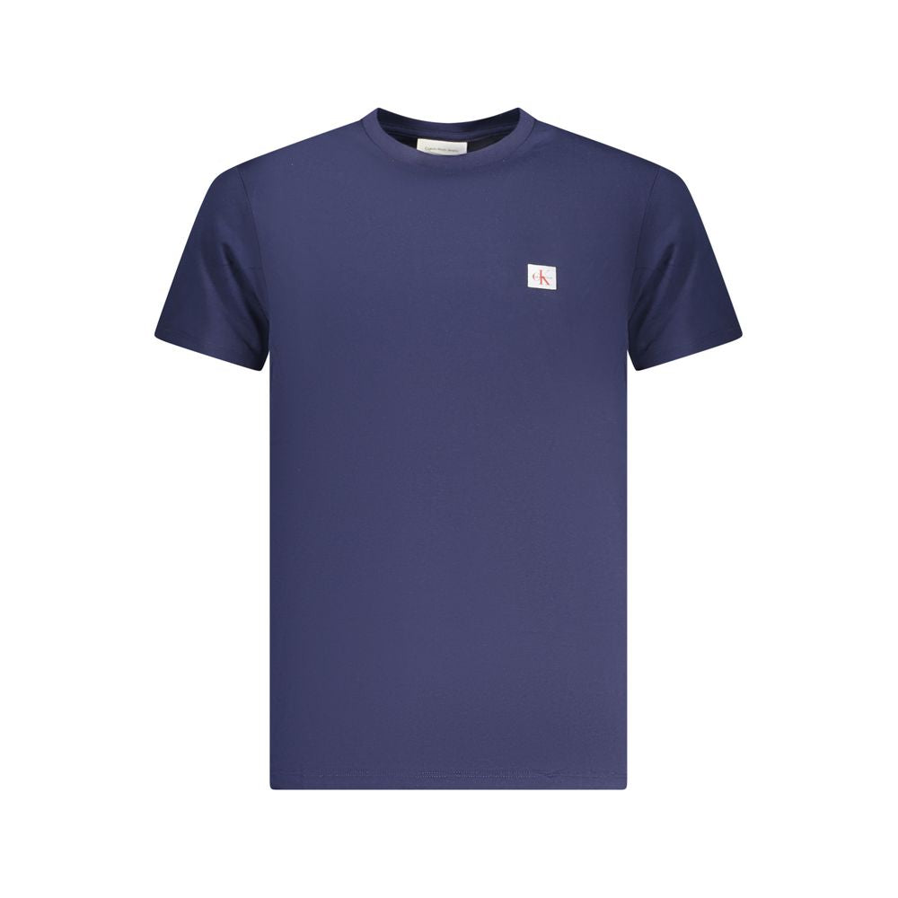 Calvin Klein Blu Cotton Men T-Shirt