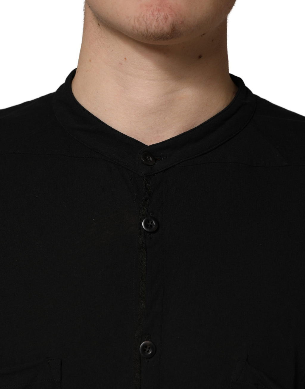 Allude Black Button Down Long Sleeves Men Cardigan Sweater