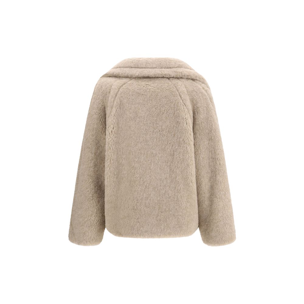 Max Mara Beige Alpaca Vicugna Pacos Coat