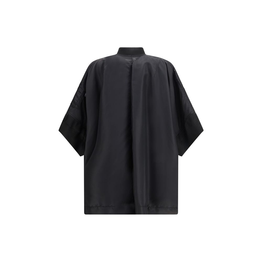 MM6 Black Polyamide Cloaks