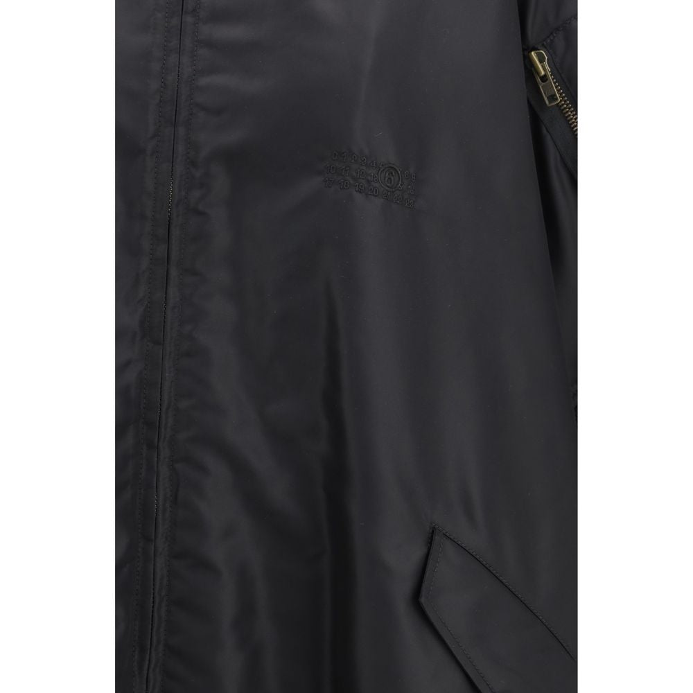 MM6 Black Polyamide Cloaks