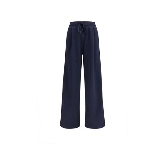 Max Mara Blue Cotton Casual Pants