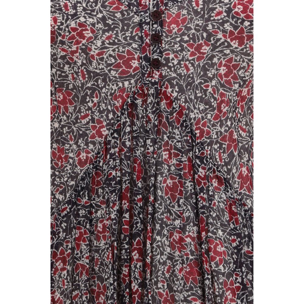 Marant Etoile Purple Cotton Casual Dress