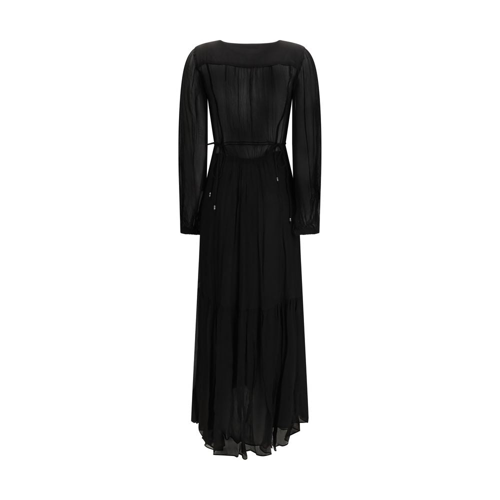 Marant Etoile Black Viscose Casual Dress