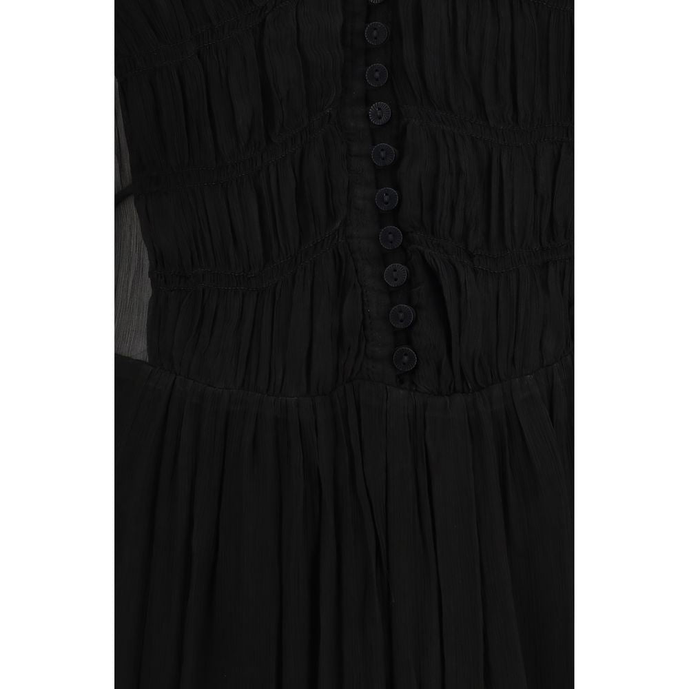 Marant Etoile Black Viscose Casual Dress