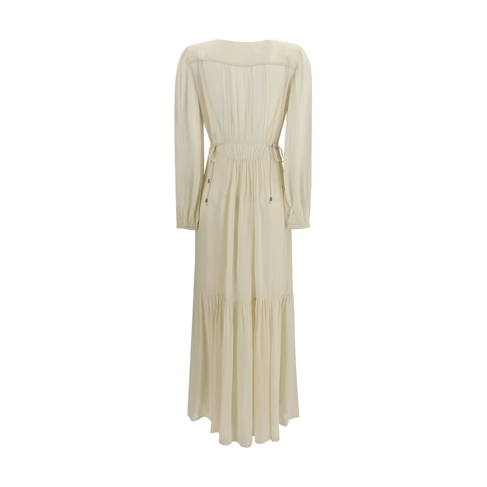 Marant Etoile Beige Viscose Casual Dress