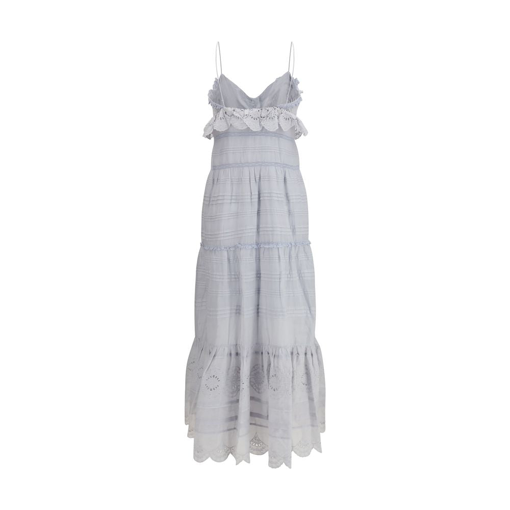 Marant Etoile Blue Cotton Casual Dress