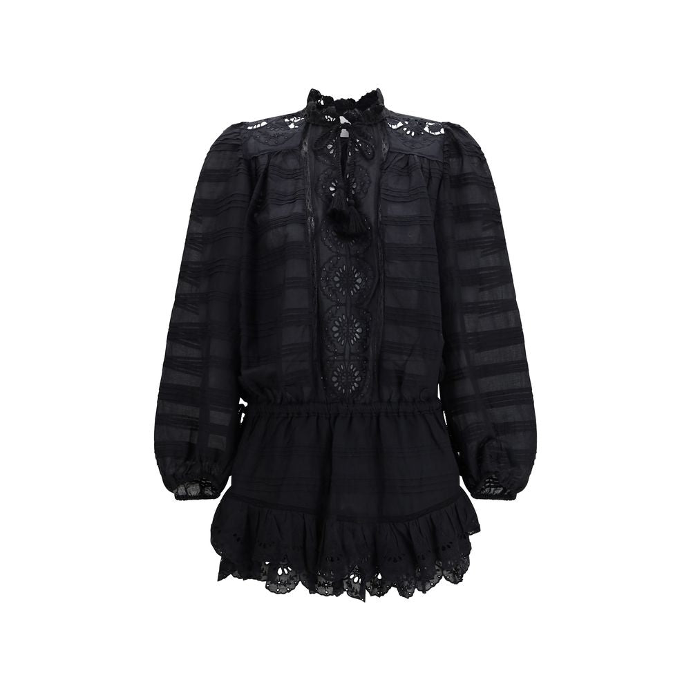 Marant Etoile Black Cotton Casual Dress