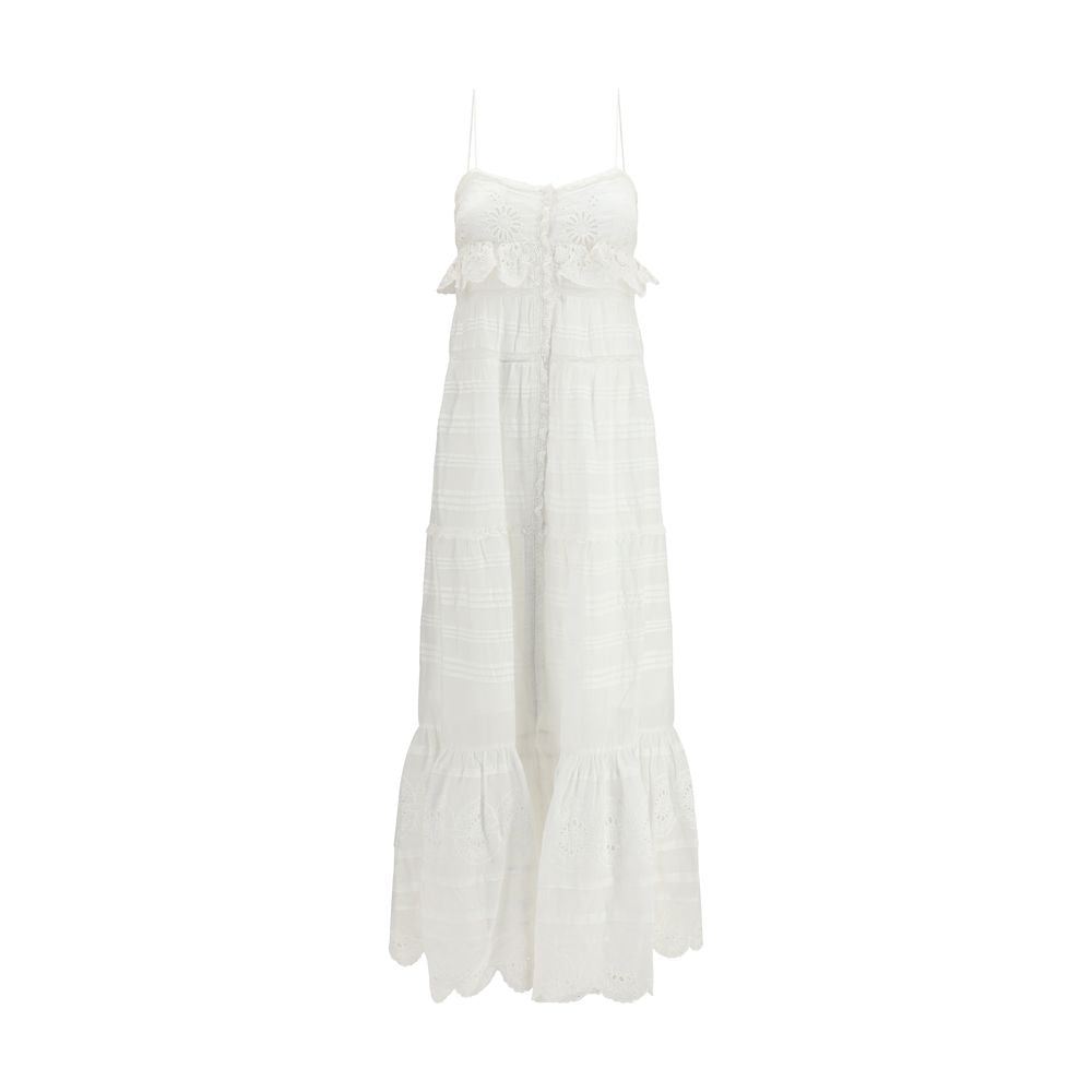 Marant Etoile White Cotton Casual Dress