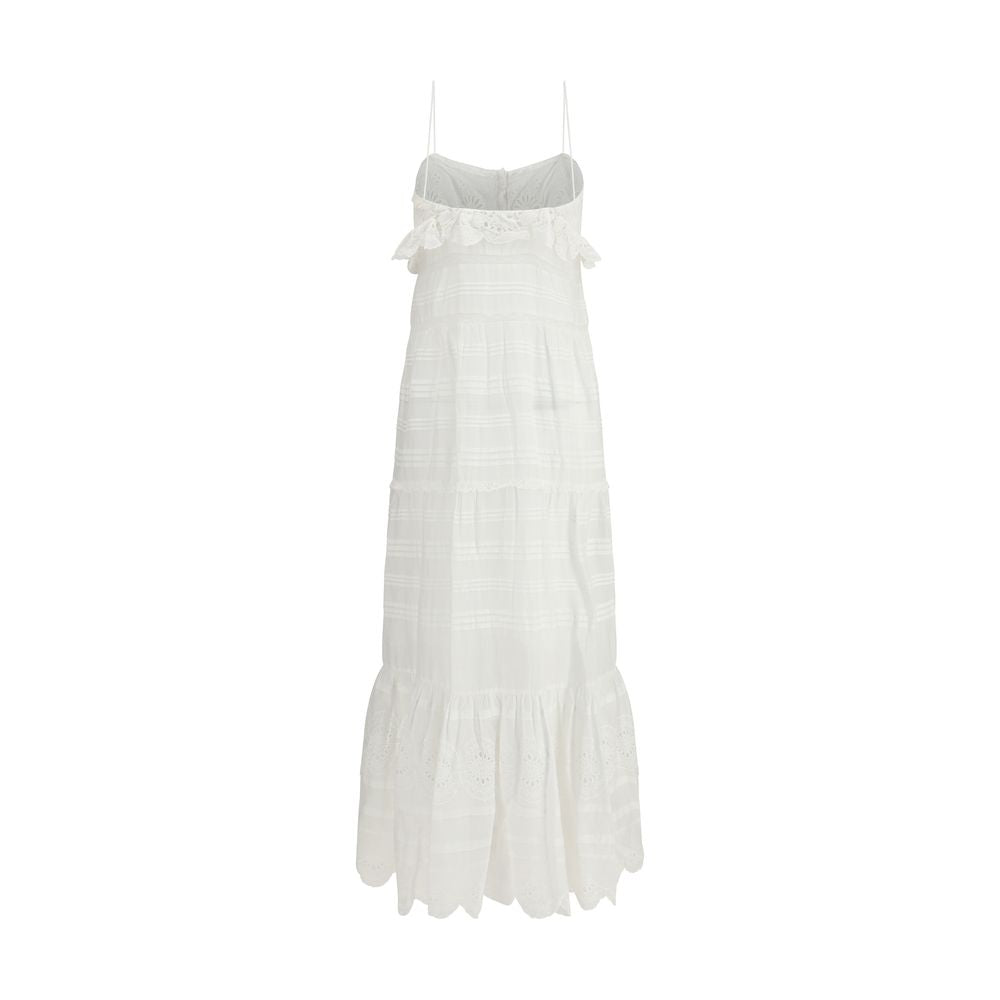 Marant Etoile White Cotton Casual Dress