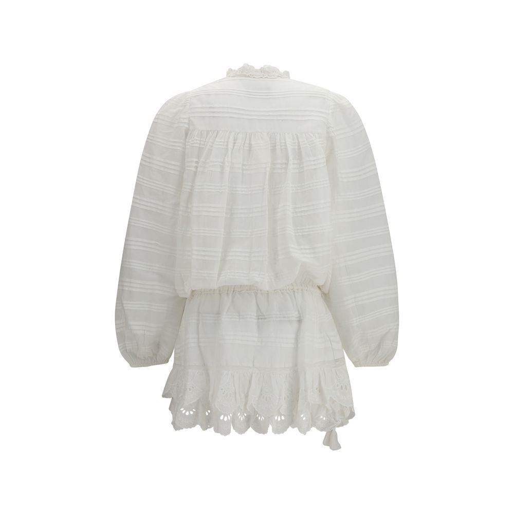 Marant Etoile White Cotton Casual Dress