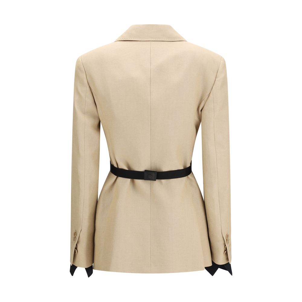 Max Mara Beige Linen Coat