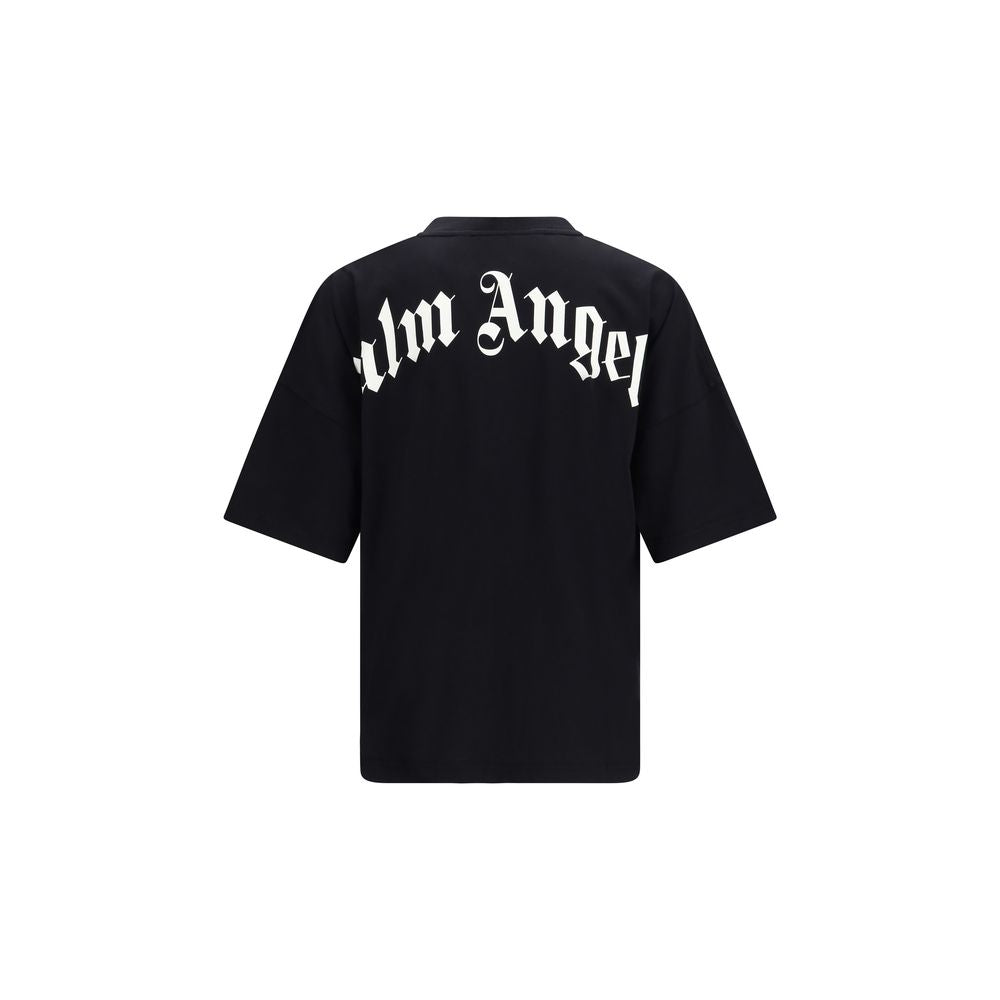 Palm Angels Black Cotton T-Shirt