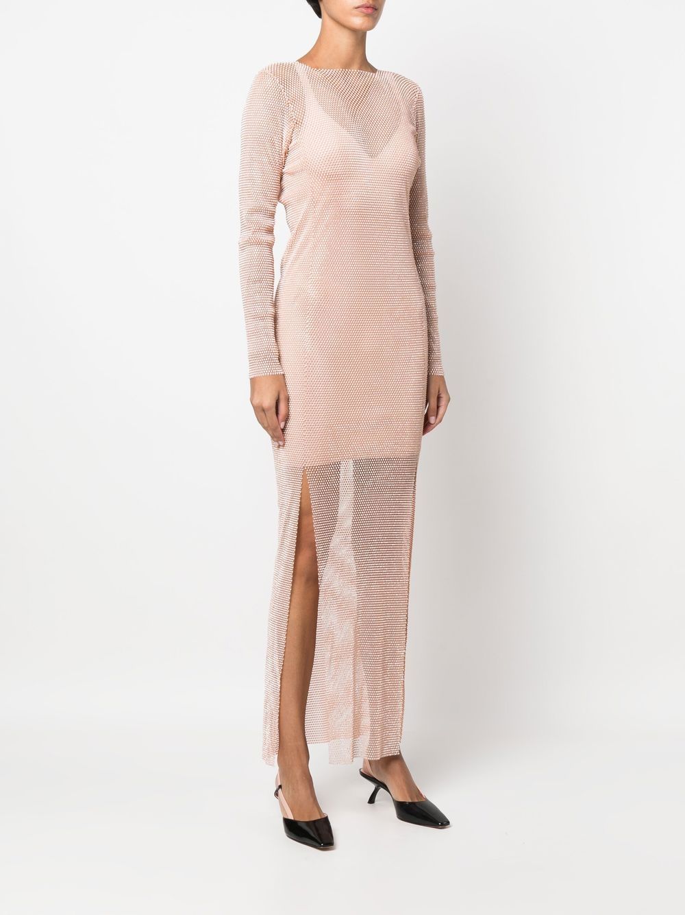 Abito lungo con strass