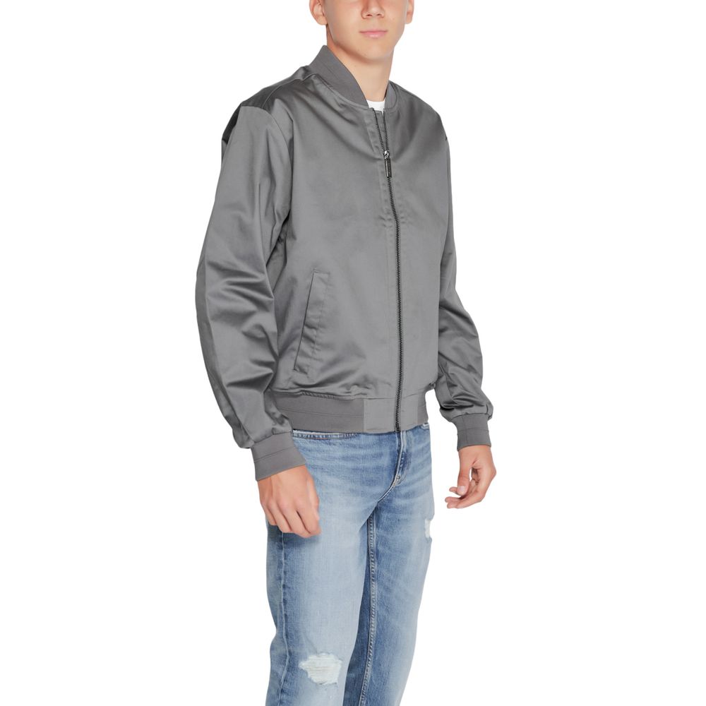 Calvin Klein Gray Organic Cotton Bomber
