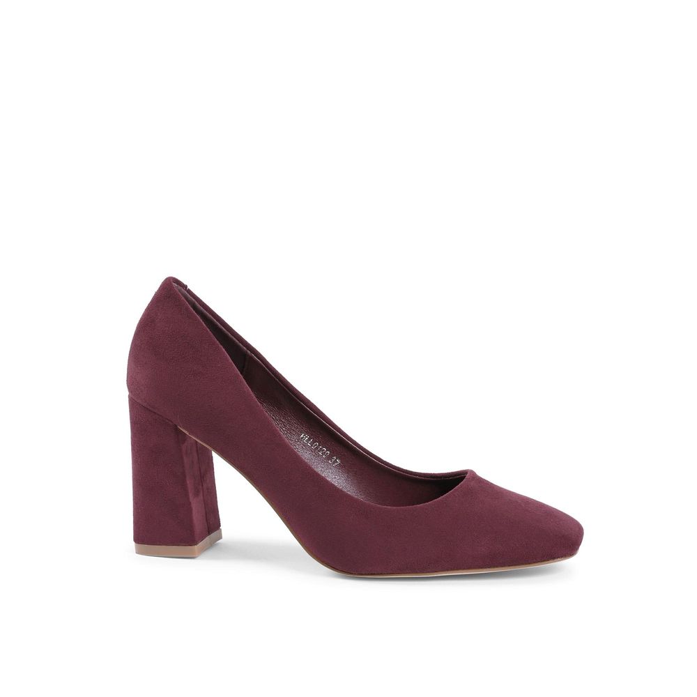 19V69 Italia Bordeaux Stoff High Heel Pumps