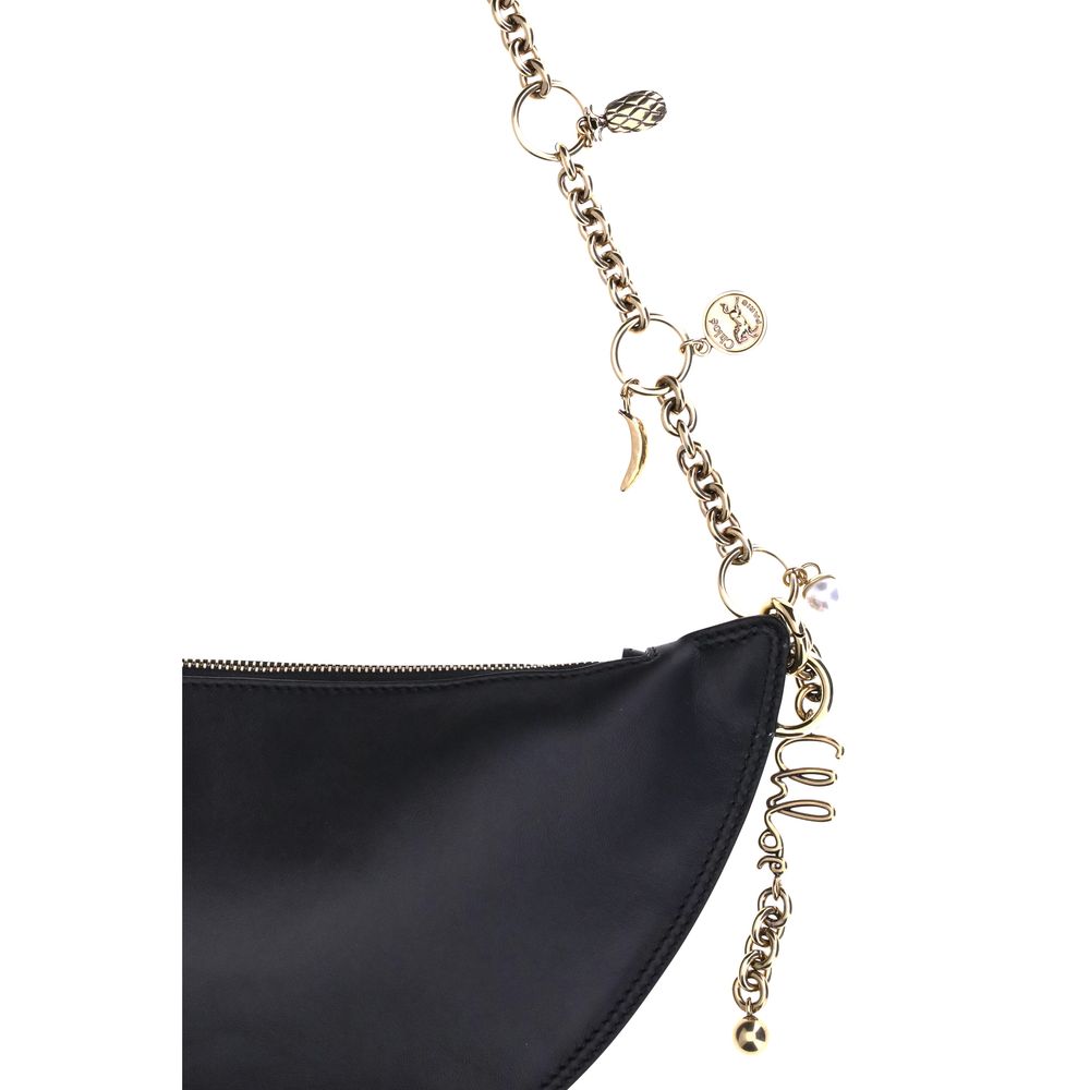 Chloé Black Calf Leather Bos Taurus Shoulder Bag