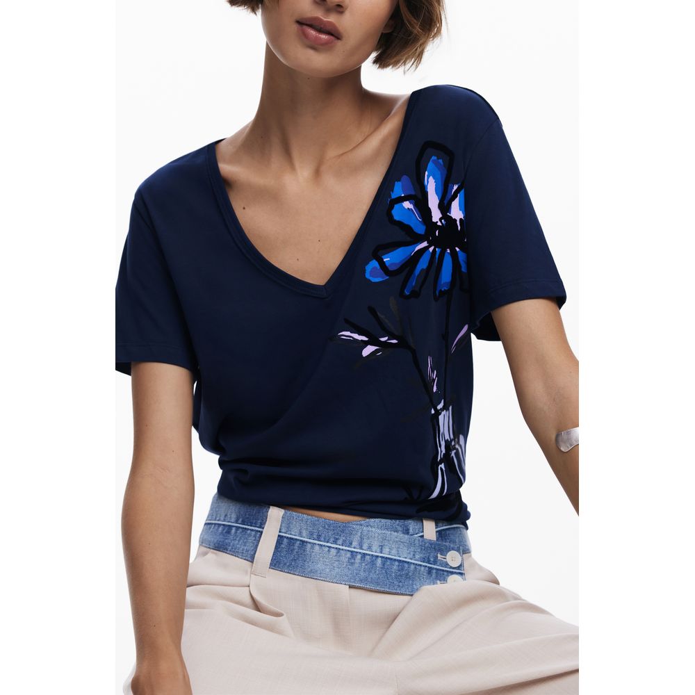 Desigual Blue Cotton Women's T-Shirt