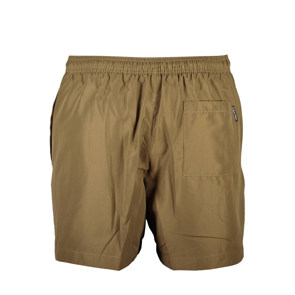 Calvin Klein Marrone Polyester Men's Swim Boxer