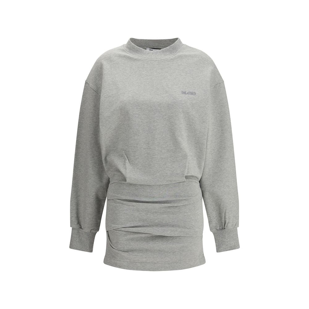 The Attico Gray Cotton Casual Dress